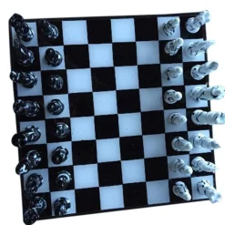 New Pamono Murano Glass Chessboard from Simoeng, Italy