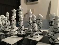 New Pamono Murano Glass Chessboard from Simoeng, Italy