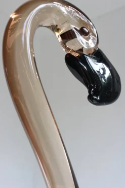 New Pamono Murano Glass Flamingo Sculpture by Franco Bottaro, 1960s