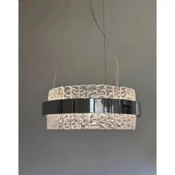 Pamono Murano Glass Ice Chandelier by Simoeng><noscript><img width=