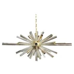 Pamono Murano Glass Oval Sputnik Chandelier by Simoeng><noscript><img width=