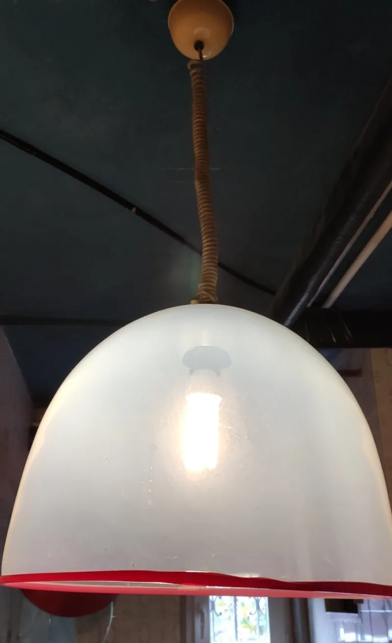 Clearance Pamono Murano Glass Pendant Lamp by Roberto Pamio & Renato Toso for Leucos, 1970s