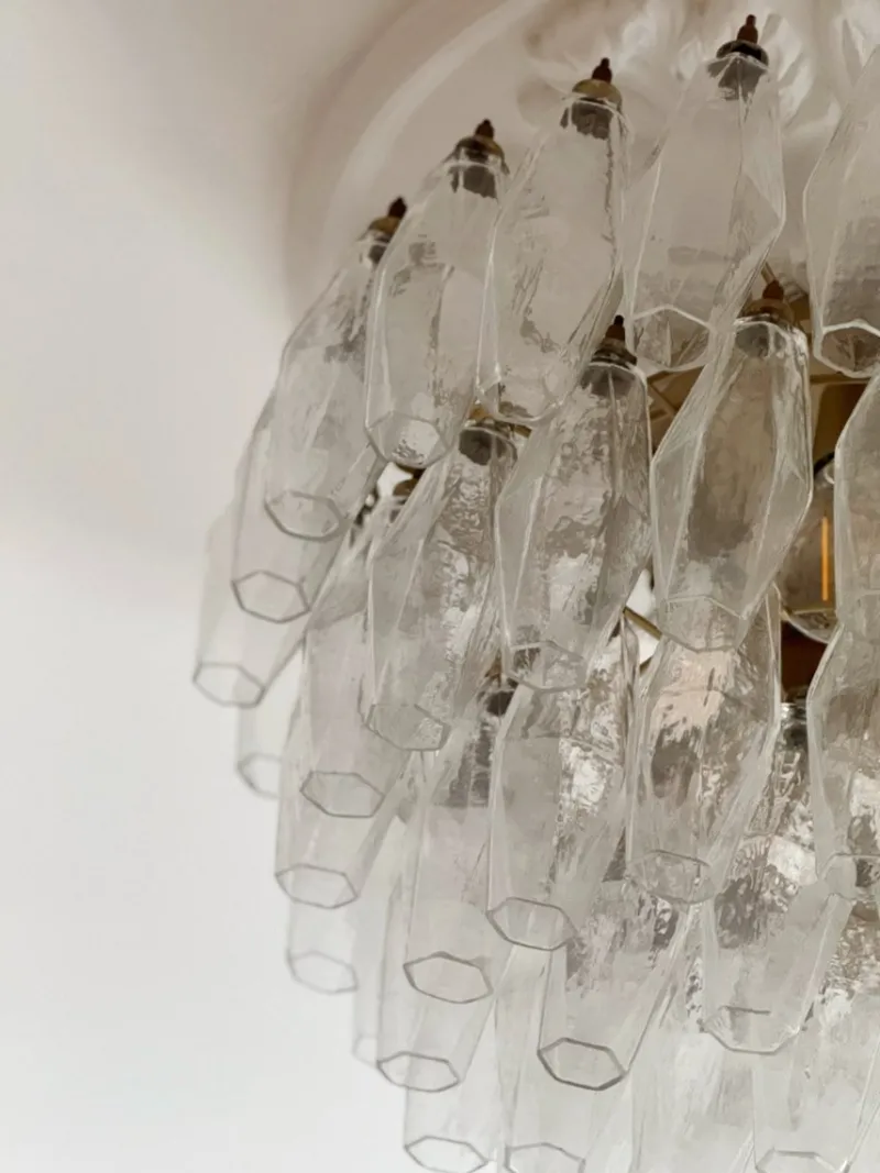 Best Pamono Murano Glass Plafond Flush Mount in the style of Carlo Scarpa
