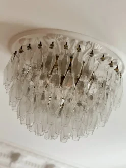 Best Pamono Murano Glass Plafond Flush Mount in the style of Carlo Scarpa