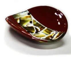 Pamono Murano Glass Red Pope Plates by Stefano Birello for VeVe Glass, 2019, Set of 3><noscript><img width=