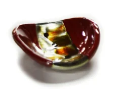 Pamono Murano Glass Red Pope Plates by Stefano Birello for VeVe Glass, 2019, Set of 3><noscript><img width=