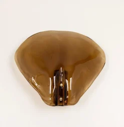 Pamono Murano Glass Sconces Wall Lights attributed to Kalmar, Austria, 1970s, Set of 2> Wall Lights & Sconces