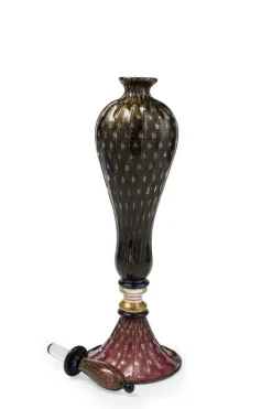 Best Pamono Murano Glass Sculpture Vase by 1295 Murano