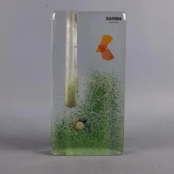 Pamono Murano Glass Single Flower Aquarium Vase by Barbini, 1960s><noscript><img width=