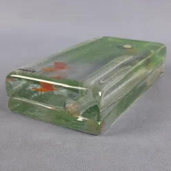 Pamono Murano Glass Single Flower Aquarium Vase by Barbini, 1960s><noscript><img width=