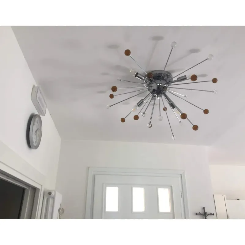 Pamono Murano Glass Sputnik Flush Mount by Simoeng> Ceiling Lights