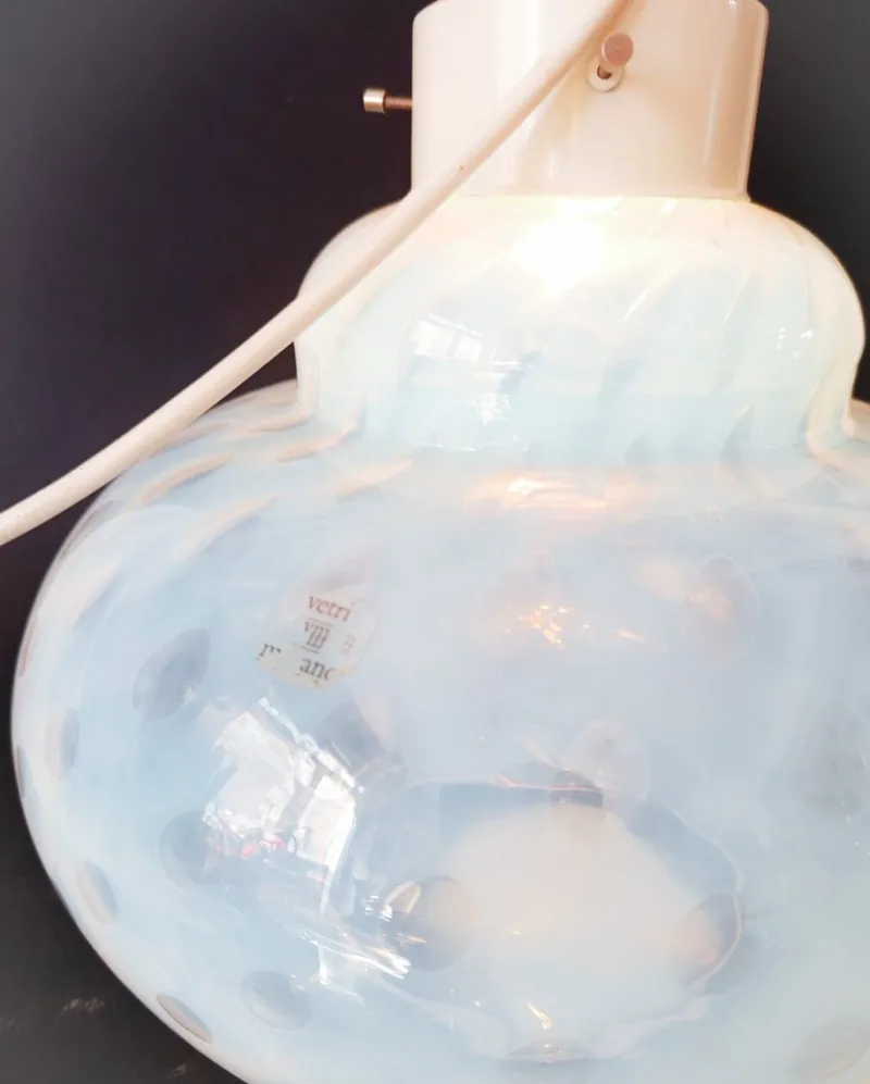 Pamono Murano Glass Table Lamp by Gambaro and Tagliapietra, 1970s