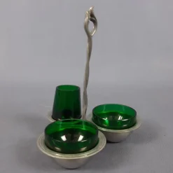 Pamono Murano Glass Table Set by Nason Moretti, 1960s, Set of 2><noscript><img width=