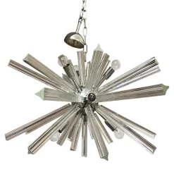 New Pamono Murano Glass Triedro Sputnik Chandelier by Simoeng