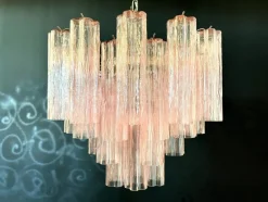 Pamono Murano Glass Tube Chandelier><noscript><img width=