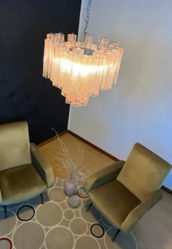 Pamono Murano Glass Tube Chandelier><noscript><img width=