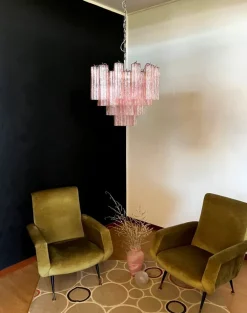 Pamono Murano Glass Tube Chandelier><noscript><img width=