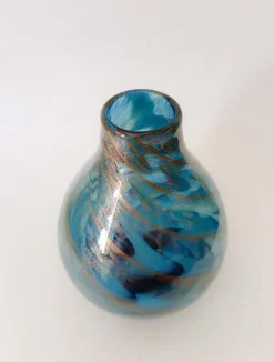 Pamono Murano Glass Vase from Fratelli Toso, 1970s> Vases