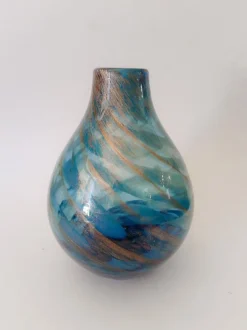 Pamono Murano Glass Vase from Fratelli Toso, 1970s><noscript><img width=