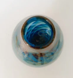 Pamono Murano Glass Vase from Fratelli Toso, 1970s><noscript><img width=