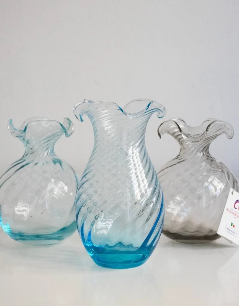 Pamono Murano Glass Vases by Mariana Iskra for Ribes the Art of Glass, Set of 3> Vases