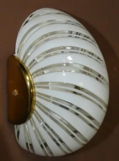 Discount Pamono Murano Glass Wall Lights from F. Fabbian, Italy, 1980s, Set of 3