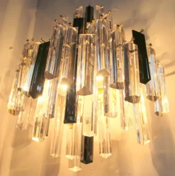 Online Pamono Murano Glass Wall Lights attributed to Paolo Venini, 1970s, Set of 2