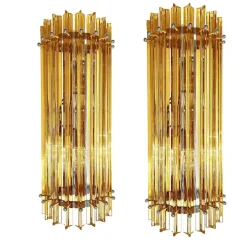 Online Pamono Murano Glass Wall Sconces by Simoeng, Set of 2