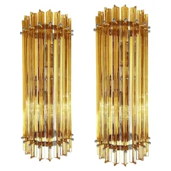Online Pamono Murano Glass Wall Sconces by Simoeng, Set of 2