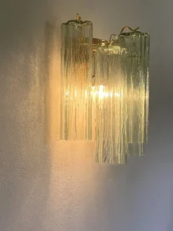 Pamono Murano Glass Wall Sconces from Simoeng, Set of 2