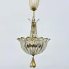 Pamono Murano Glass with Gilt Hanging Lamp from Barovier & Toso, 1970s> Ceiling Lights
