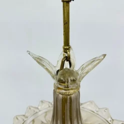 Pamono Murano Glass with Gilt Hanging Lamp from Barovier & Toso, 1970s><noscript><img width=