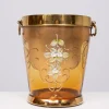Pamono Murano Gold Decorated Glass Ice Bucket, Italy, 1950> Ice Buckets & Wine Coolers