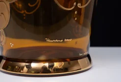 Pamono Murano Gold Decorated Glass Ice Bucket, Italy, 1950><noscript><img width=