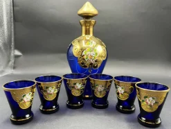 Pamono Murano Liquor Set with Bottle, Set of 7> Glassware