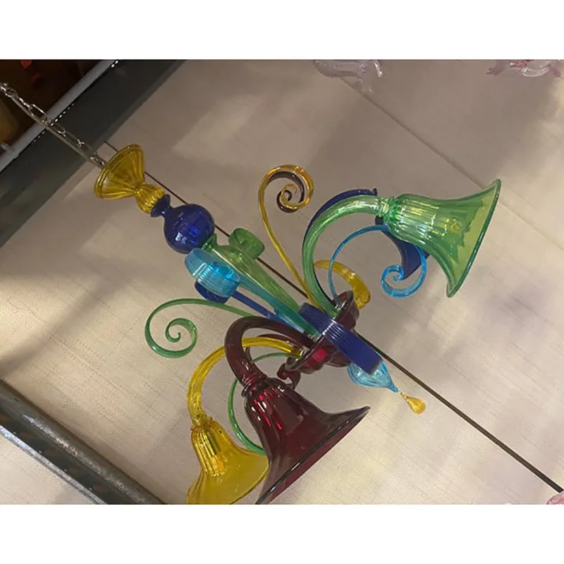 Online Pamono Murano Multicolored Glass Chandelier by Simoeng