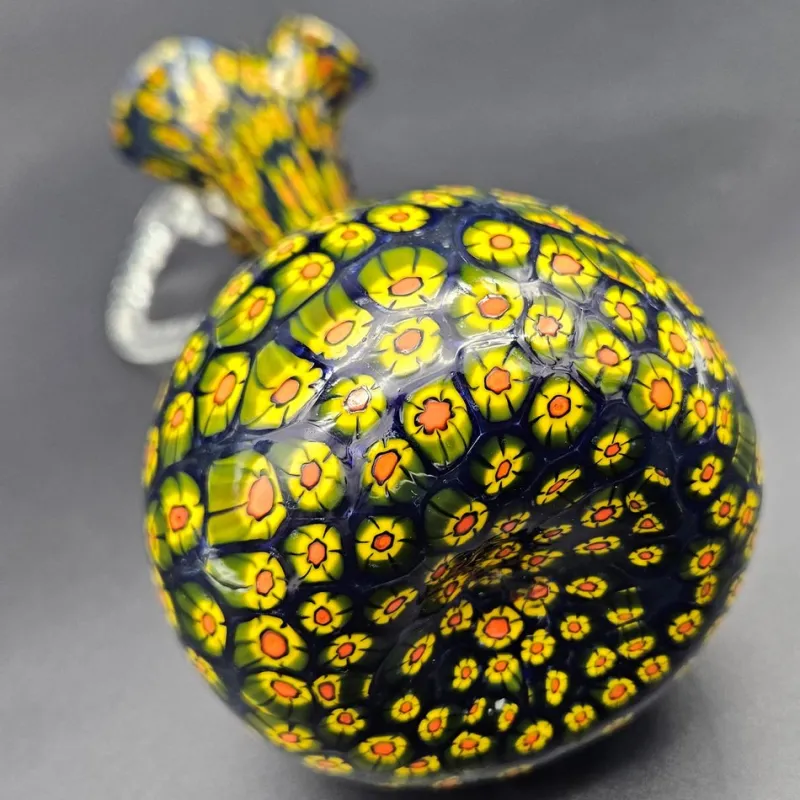 Clearance Pamono Murano Murrine Glass Vase by Fratelli Toso for Made Murano Glass, 1950s