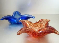 Pamono Murano Sixtyes Glass Pieces, 1960s, Set of 2><noscript><img width=