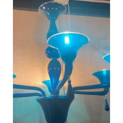 Pamono Murano Style Glass Chandelier by Simong><noscript><img width=