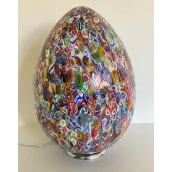 Pamono Murano Style Glass Egg Table Lamps by Simoeng, Set of 2> Table Lamps