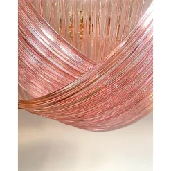 Pamono Murano Style Glass Pendant Arc in Pink Color with Gold Metal Frame from Simoeng><noscript><img width=