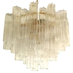 Discount Pamono Murano Style Glass Sputnik Chandelier Italian in Gold from Simoeng