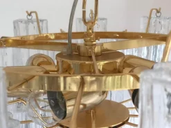 Discount Pamono Murano Style Glass Sputnik Chandelier Italian in Gold from Simoeng