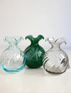 Sale Pamono Murano Vases in Acquamare from Ribes the Art of Glass, Set of 3