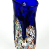 Pamono Murrina Millefiori Technique Glass Vase by Imperio Rossi for Made Murano Glass, 2019> Tabletop
