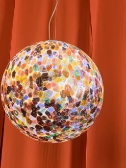 Pamono Murrine Sphere Lamp in Murano Style Glass from Simoeng><noscript><img width=