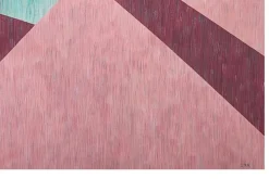 Pamono Nacho Reina, Brutalist Perspective Architecture, Green and Pink, 2025, Mixed Media on Paper><noscript><img width=