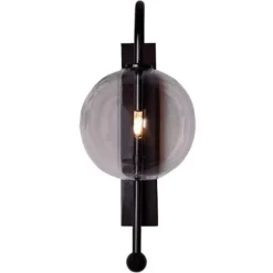 Pamono Naples Black Gunmetal Wall Sconce by Schwung> Wall Lights & Sconces