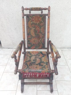 Discount Pamono Napoleon III Bamboo Style Rocking Chair
