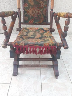 Discount Pamono Napoleon III Bamboo Style Rocking Chair